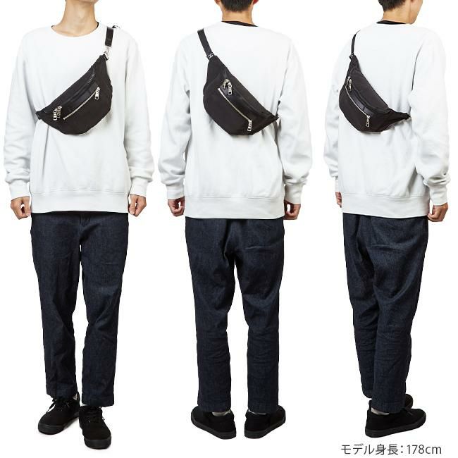 アッソブ シュリンクナイロン ウエストバッグ A2SOV 091705