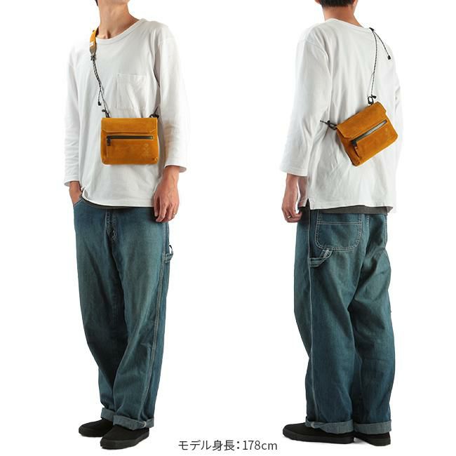 アッソブ ウォータープルーフ スェード サコッシュ A2SOV 091753