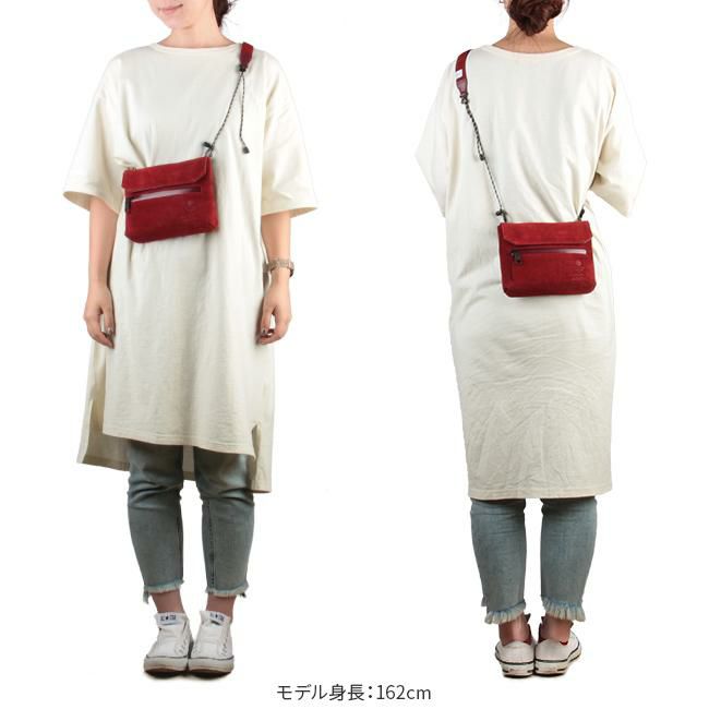 アッソブ ウォータープルーフ スェード サコッシュ A2SOV 091753