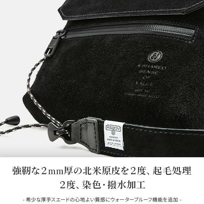 アッソブ ウォータープルーフ スェード サコッシュ A2SOV 091753
