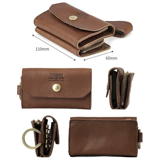 アッソブ オイルドシュリンクレザー キーケース キーホルダー A2SOV 101404