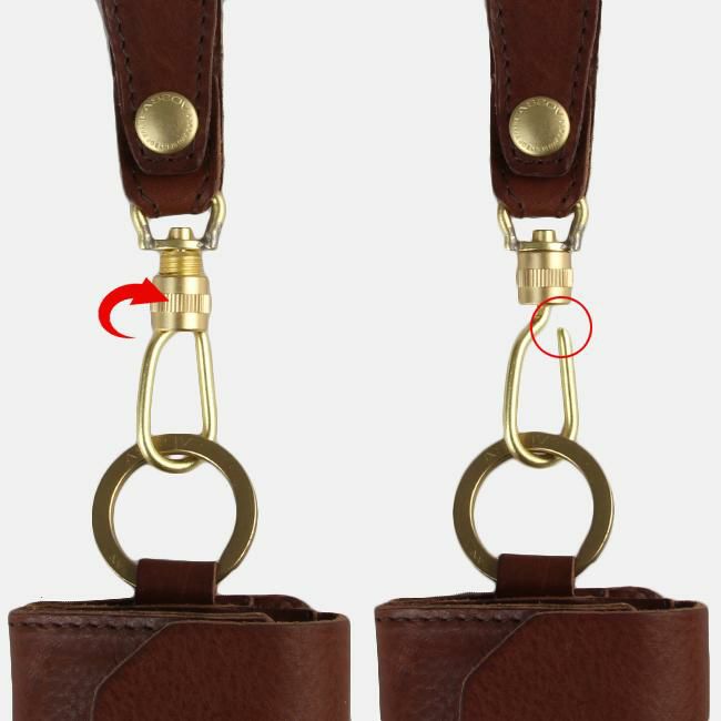 アッソブ オイルドシュリンクレザー キーケース キーホルダー A2SOV 101404