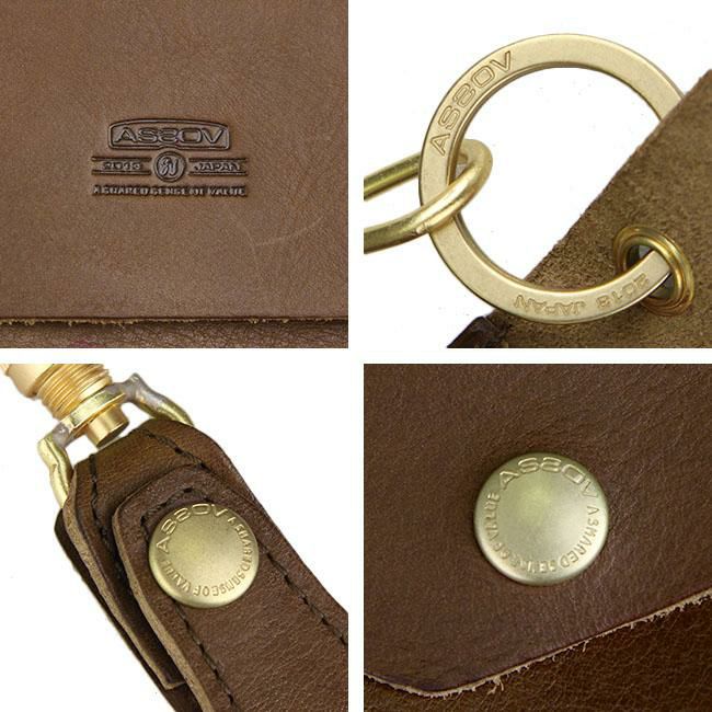 アッソブ オイルドシュリンクレザー キーケース キーホルダー A2SOV 101404