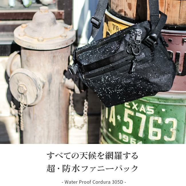 アッソブ ウォータープルーフコーデュラ305D ウエストバッグ A2SOV 141607