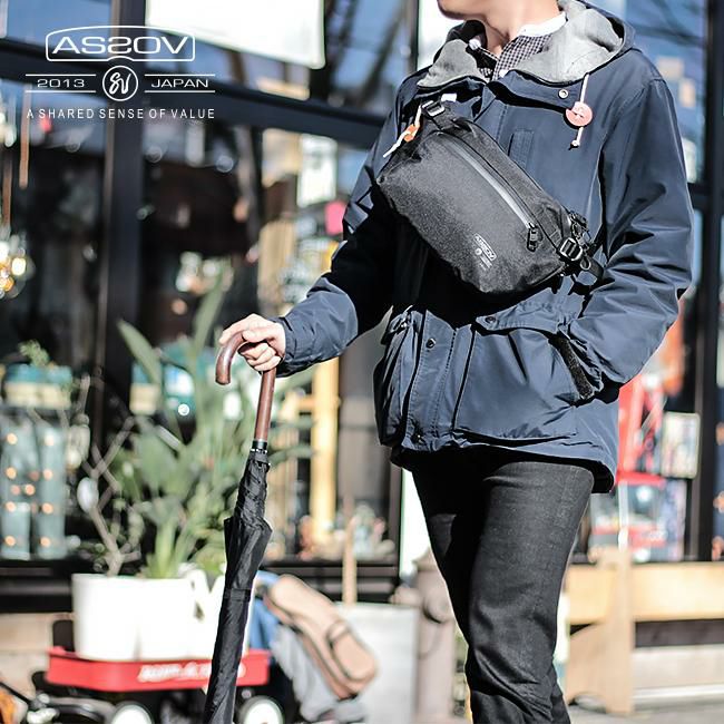 アッソブ ウォータープルーフコーデュラ305D ウエストバッグ A2SOV 141607