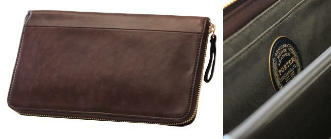 ポーター ワイズ 2WAYトラベルウォレット 341-01317 PORTER 財布 長財布 ラウンドファスナー 本革 馬革 緑 通帳 パスポート 大容量