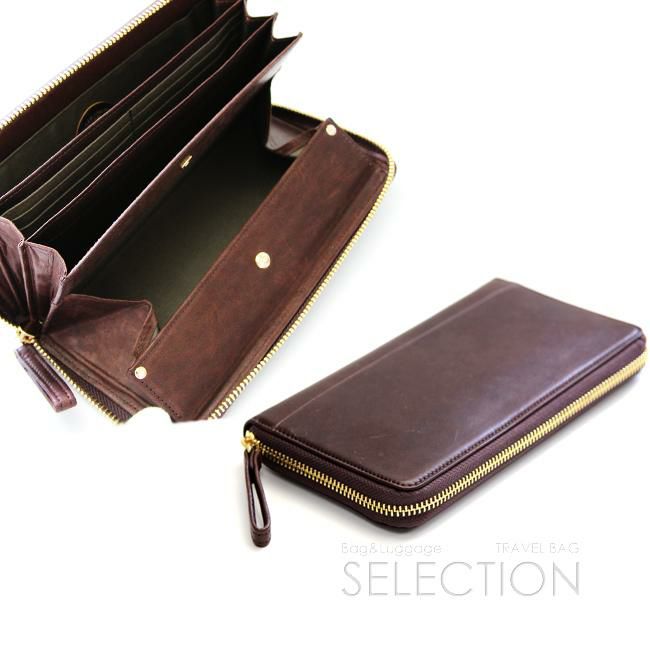 ポーター ワイズ ロングウォレット 341-01318 PORTER 財布 長財布 ラウンドファスナー box型小銭入れ 通帳 本革 馬革 緑 黒