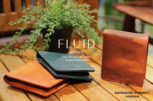 キャサリンハムネット フルイド 二つ折り財布 KATHARINE HAMNETT LONDON 490-59200