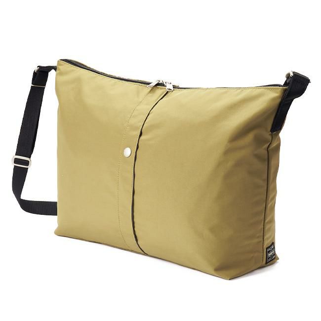 PORTER ポーター ラブ&ピース ショルダーバッグ 2層 ベージュ 中古・古着通販】PORTER (ポーター) LOVE&PEACE