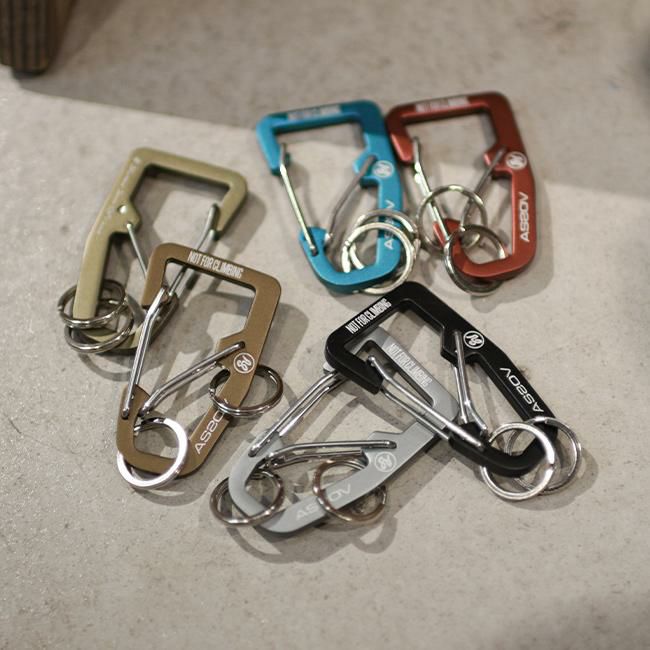 アッソブ ダブルカラビナ キーケース キーホルダー A2SOV as2ov-201700