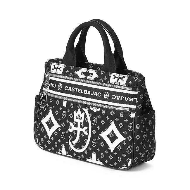 CASTELBAJAC カステルバジャックミニトートバッグ ホワイト✖️ネイビー ミニトートバッグ<ドミネ> | カステルバジャック（CASTELBAJAC