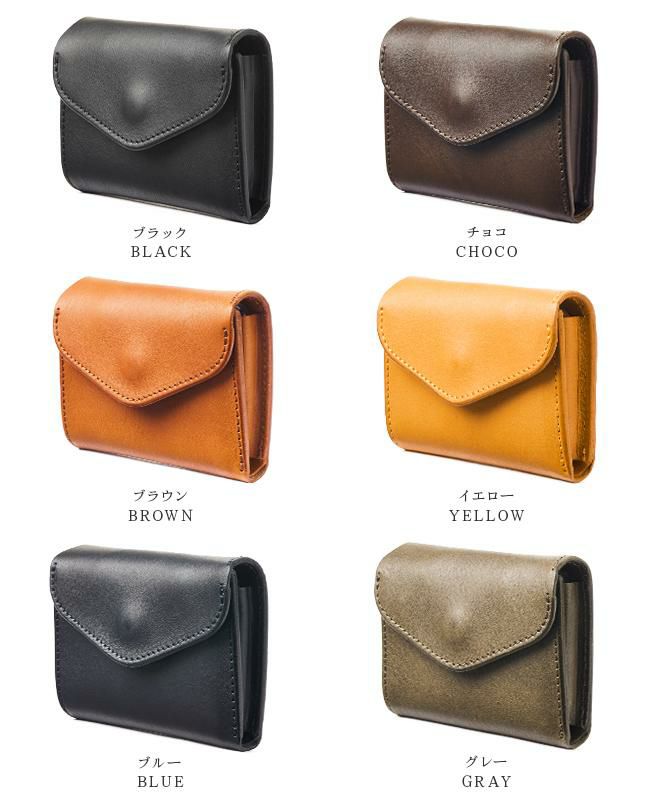 クランプ イタリアシュリンクレザー 三つ折り財布 Cramp cr-170