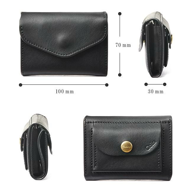 クランプ イタリアシュリンクレザー 三つ折り財布 Cramp cr-170