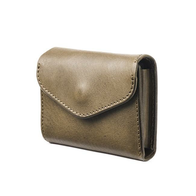 クランプ イタリアシュリンクレザー 三つ折り財布 Cramp cr-170