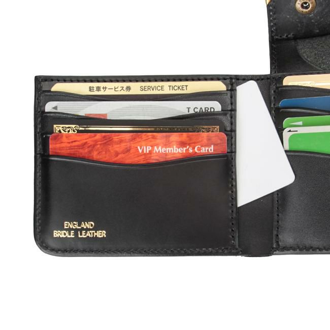 クランプ UKブライドルレザー 二つ折り財布 Cramp cr-915