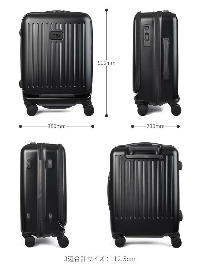 タケオキクチ シティブラック スーツケース TAKEO KIKUCHI cty002