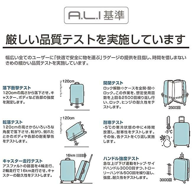 アジアラゲージ キャリエッタM スーツケース A.L.I dya-1900s-24