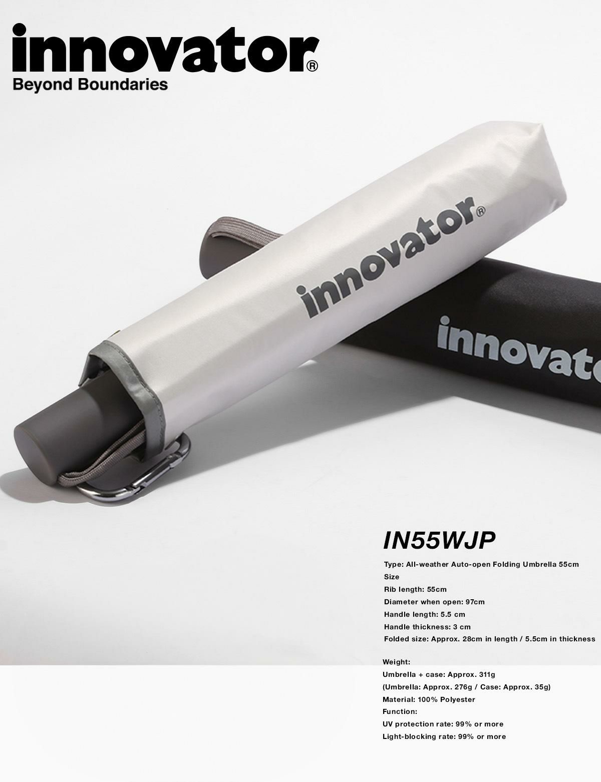 イノベーター 晴雨兼用自動開閉傘 傘 inovator in-55wjp