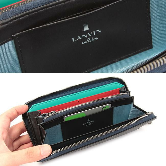 ランバンオンブルー スタンパ 長財布 LANVIN en Bleu lenb-522605