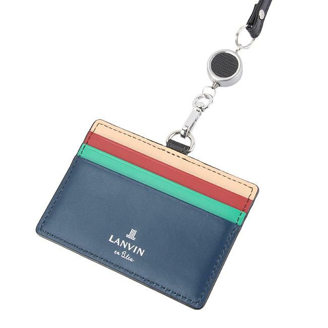 ランバンオンブルー スタンパ カードケース 名刺入れ LANVIN en Bleu