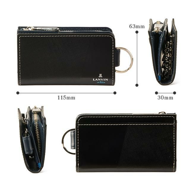 ランバンオンブルー パーシャル キーケース キーホルダー LANVIN en Bleu lenb-555611