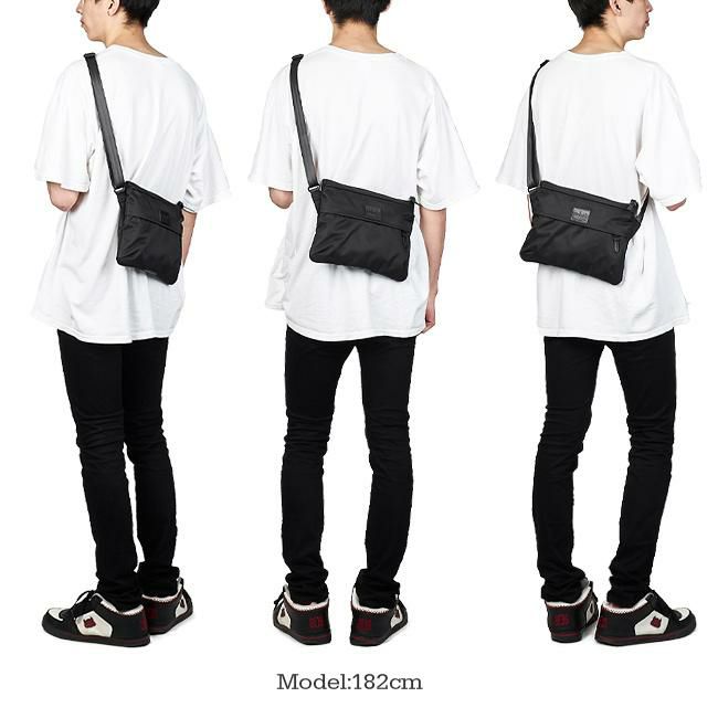 マンハッタンポーテージ ブラックレーベル ツイルナイロン サコッシュ Manhattan Portage BLACK LABEL mp1095twlbl