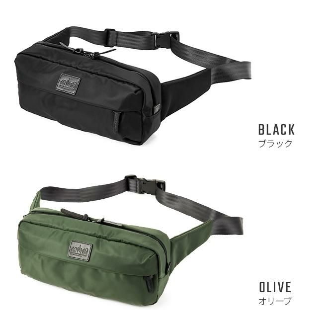 マンハッタンポーテージ ブラックレーベル ツイルナイロン ウエストバッグ Manhattan Portage BLACK LABEL mp1129twlbl
