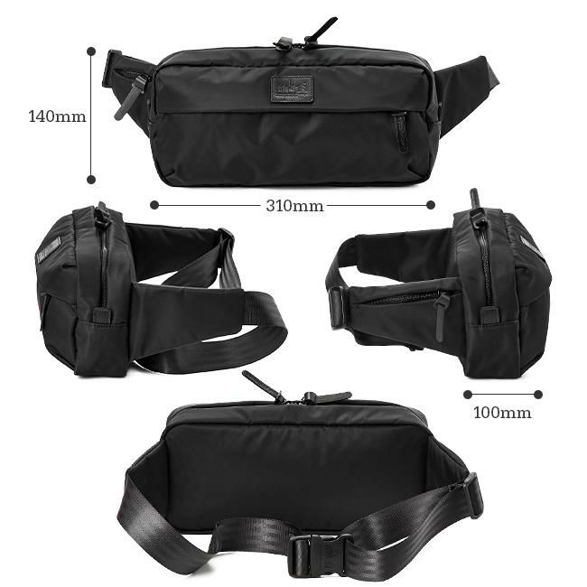 マンハッタンポーテージ ブラックレーベル ツイルナイロン ウエストバッグ Manhattan Portage BLACK LABEL mp1129twlbl