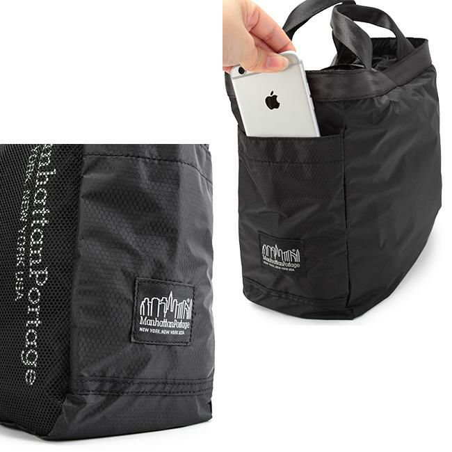 マンハッタンポーテージ ブラックレーベル リップストップ トートバッグ Manhattan Portage BLACK LABEL mp1359rsnbl