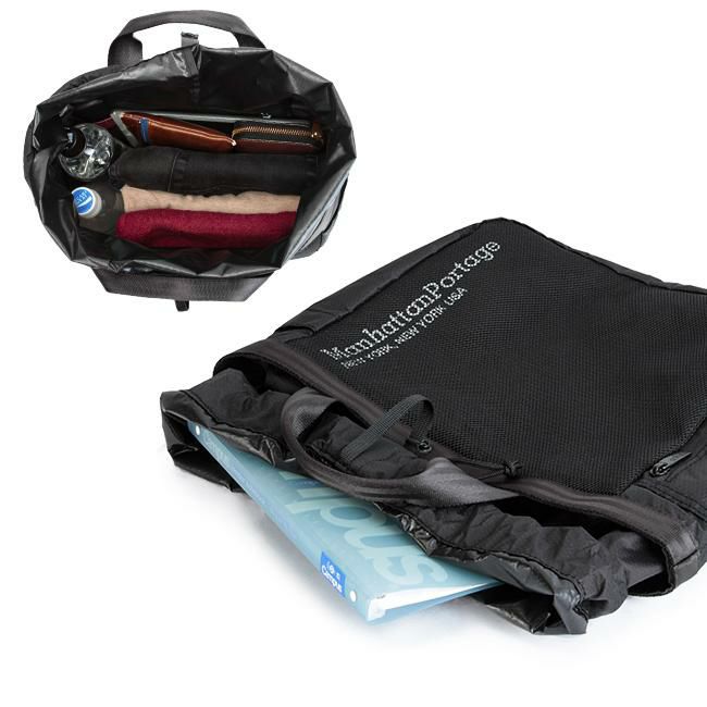 マンハッタンポーテージ ブラックレーベル リップストップ トートバッグ Manhattan Portage BLACK LABEL mp1359rsnbl