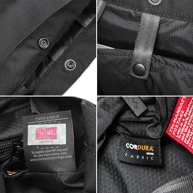 マンハッタンポーテージ ブラックレーベル コーデュラ305P トートバッグ Manhattan Portage BLACK LABEL mp1364-305pbl