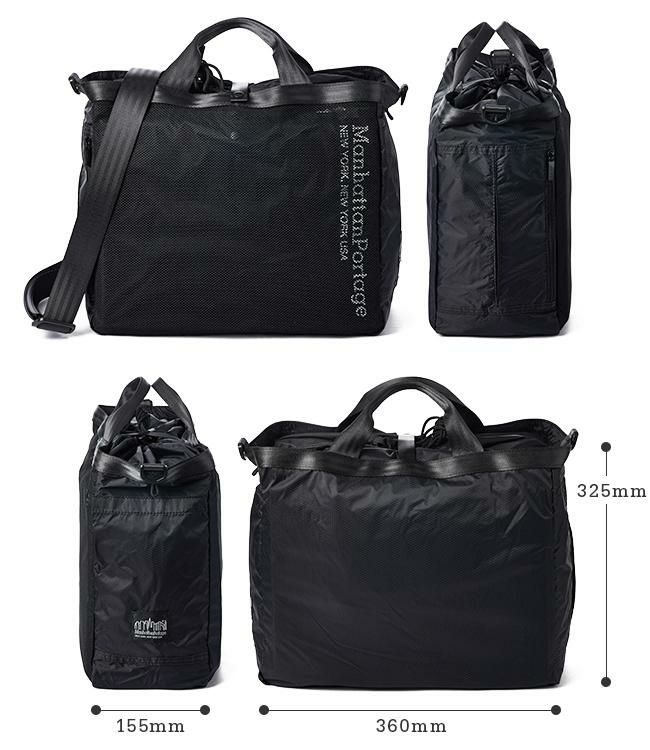マンハッタンポーテージ ブラックレーベル リップストップ トートバッグ Manhattan Portage BLACK LABEL mp1379rsnbl