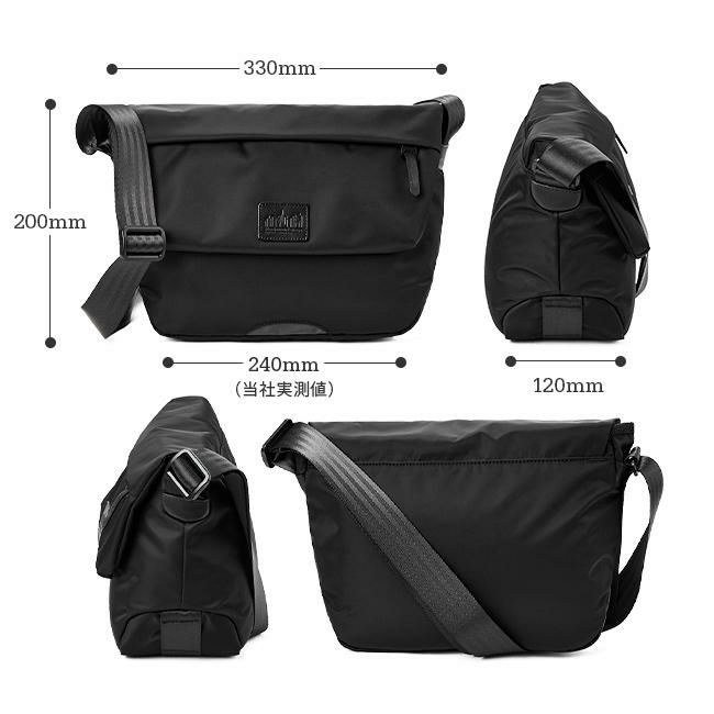 マンハッタンポーテージ ブラックレーベル ツイルナイロン メッセンジャーバッグ Manhattan Portage BLACK LABEL mp1616twlbl