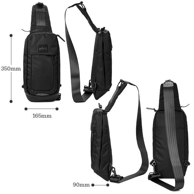 マンハッタンポーテージ ブラックレーベル ツイルナイロン ボディバッグ Manhattan Portage BLACK LABEL mp1922twlbl