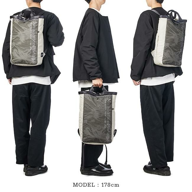 マンハッタンポーテージ ブラックレーベル リップストップ リュック Manhattan Portage BLACK LABEL mp2269rsnbl