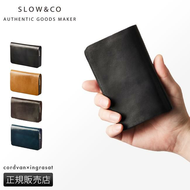 スロウ コードバン×イングラサット ミドル財布 SLOW so774j