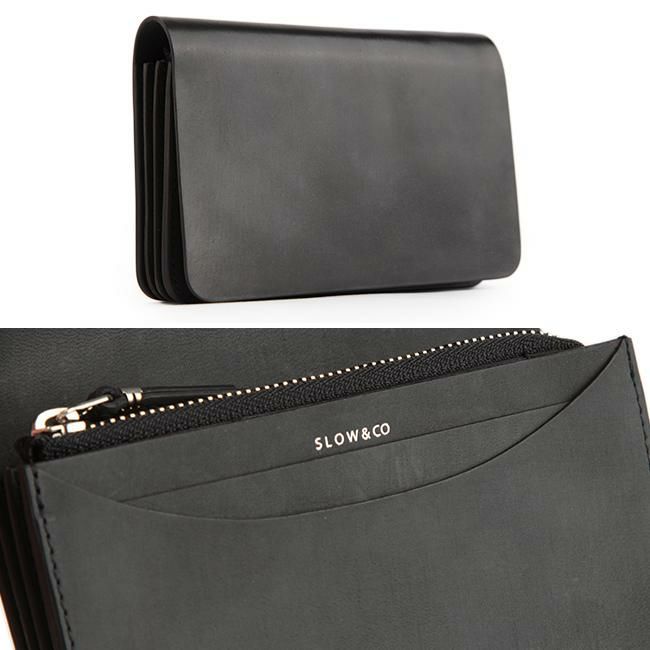 スロウ コードバン×イングラサット ミドル財布 SLOW so774j