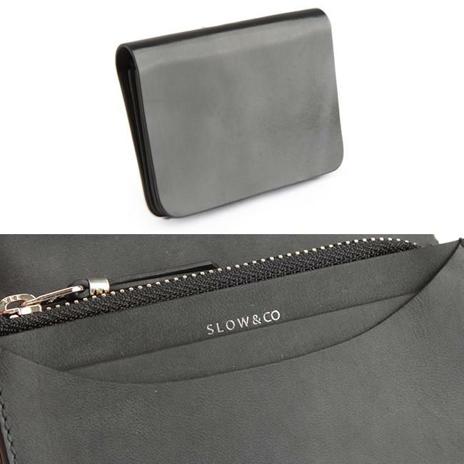 スロウ コードバン×イングラサット ミニウォレット SLOW so775j