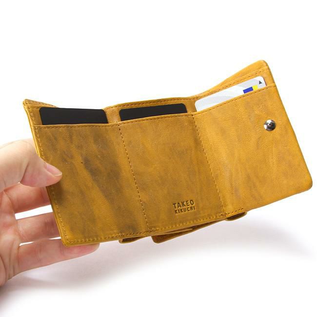 タケオキクチ オイスター小物 三つ折り財布 TAKEO KIKUCHI tk-720623