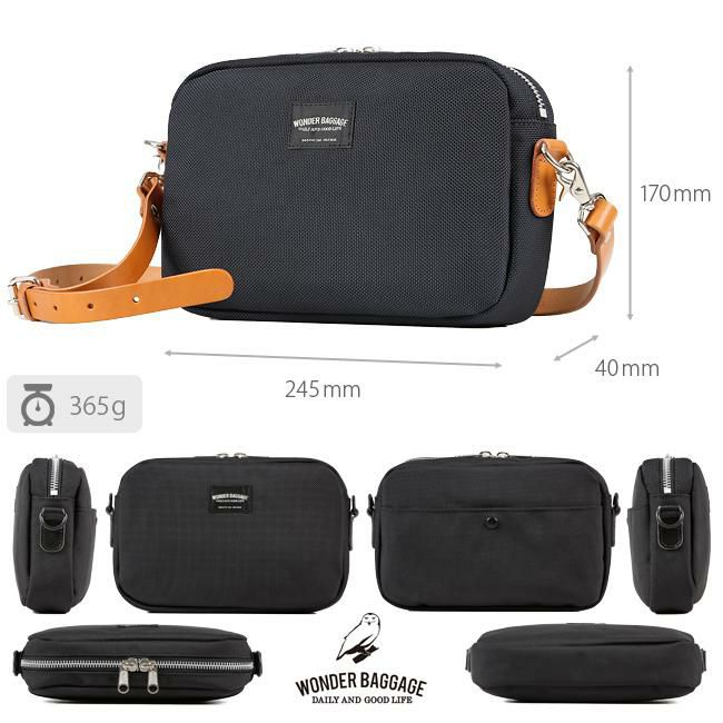 ワンダーバゲージ グッドマンズ ショルダーバッグ WONDER BAGGAGE wb-g-006