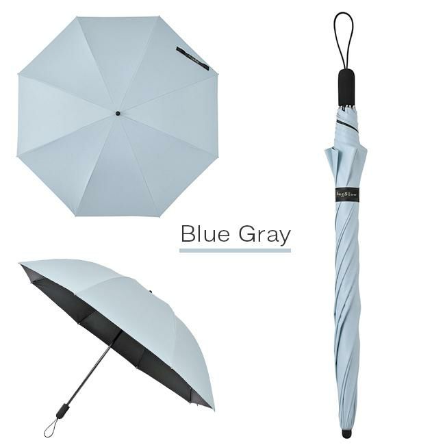 バグスロウ×アンベル カルクト 長傘 全天候型 晴雨兼用 完全遮光 遮熱 UVカット Amvel HEATBLOCK KALCT bugSlaw A1563