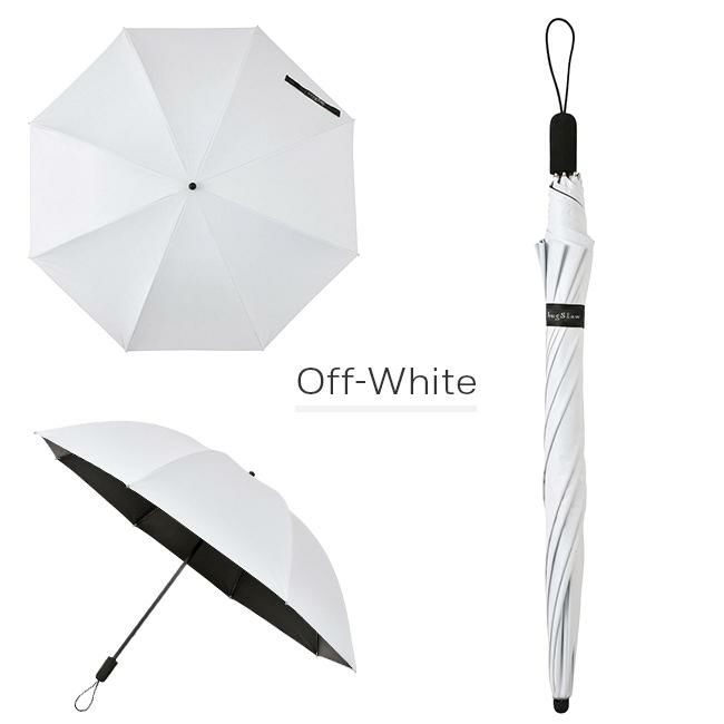 バグスロウ×アンベル カルクト 長傘 全天候型 晴雨兼用 完全遮光 遮熱 UVカット Amvel HEATBLOCK KALCT bugSlaw A1563