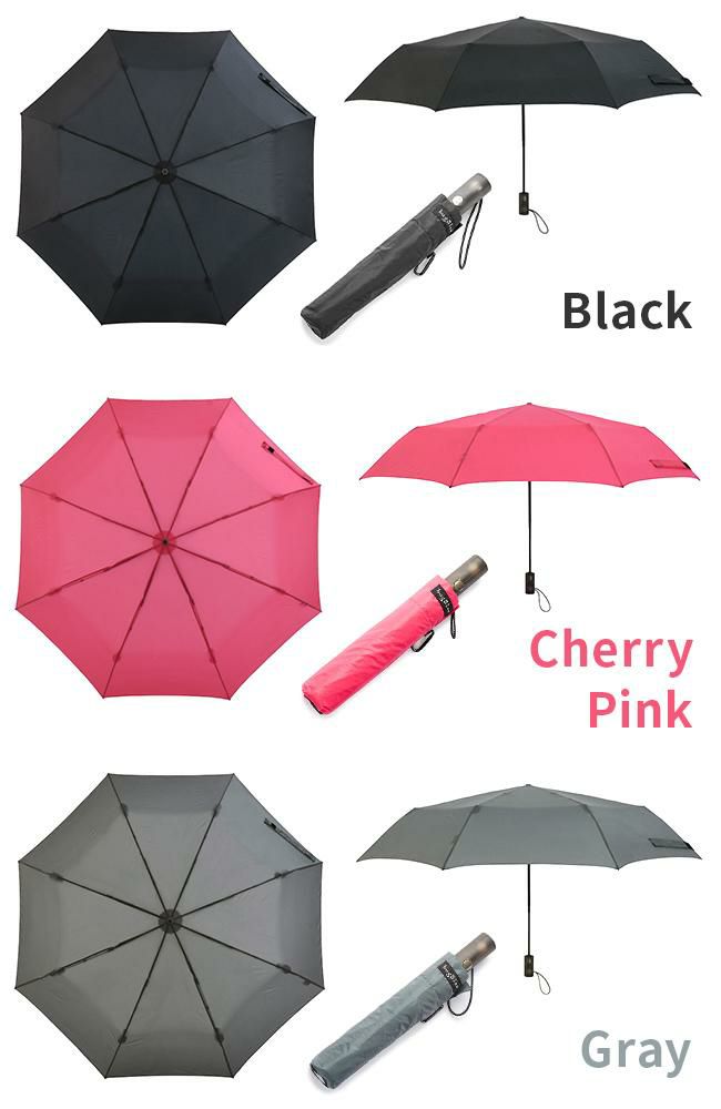 バグスロウ×アンベル ベリカル8 折りたたみ傘 8本骨 自動開閉 ワンタッチ 軽量 耐風 Amvel VERYKAL8 bugSlaw A2735
