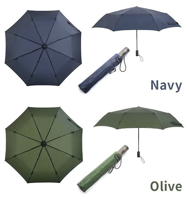 バグスロウ×アンベル ベリカル8 折りたたみ傘 8本骨 自動開閉 ワンタッチ 軽量 耐風 Amvel VERYKAL8 bugSlaw A2735