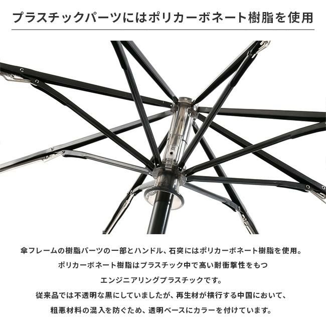 バグスロウ×アンベル ベリカル8 折りたたみ傘 8本骨 自動開閉 ワンタッチ 軽量 耐風 Amvel VERYKAL8 bugSlaw A2735