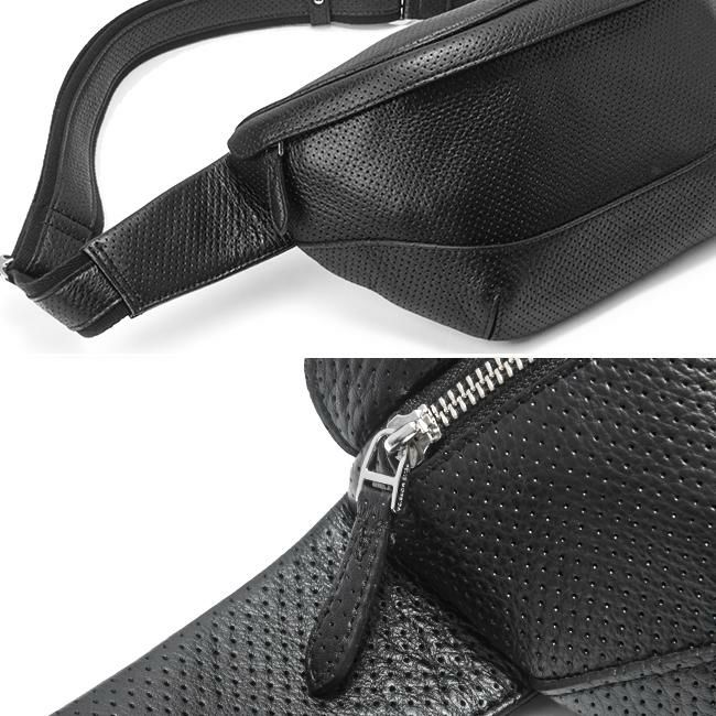 【美品】ペッレモルビダ・ウエストバッグ（ボディバッグ）/牛革パンチングレザー 正規取扱店】ペッレモルビダ メイデンボヤージュ/パンチング