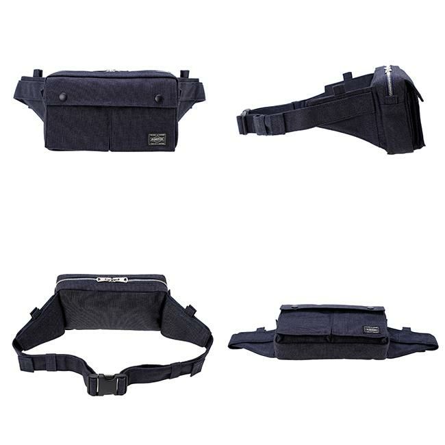 ポーター　スモーキー　ウエストバッグ　黒色　型番592-27507 ポーター スモーキー ウエストバッグ 592-27507 PORTER SMOKY