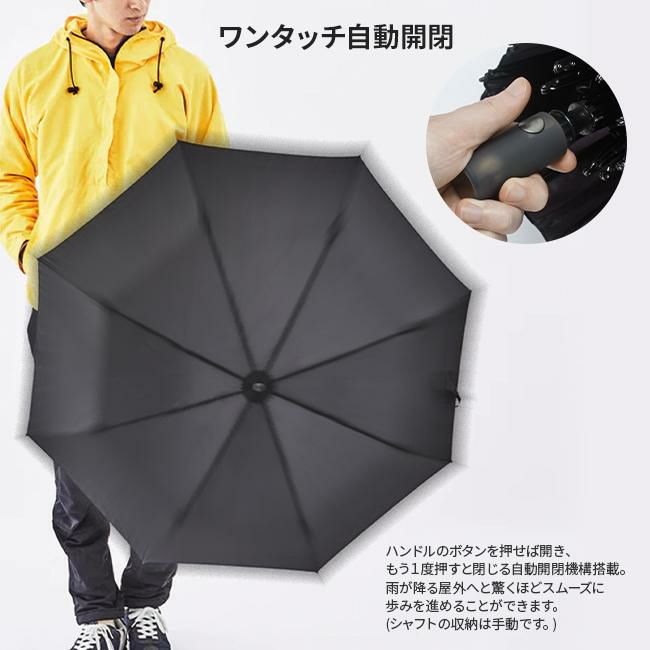 バグスロウ×アンベル ベリカル コーデュラ 折りたたみ傘 自動開閉 6本骨 軽量 耐風 丈夫 Amvel VERYKAL CORDURA bugSlaw-006