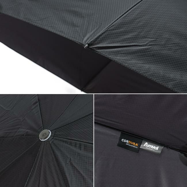 バグスロウ×アンベル ベリカル コーデュラ 折りたたみ傘 自動開閉 6本骨 軽量 耐風 丈夫 Amvel VERYKAL CORDURA bugSlaw-006