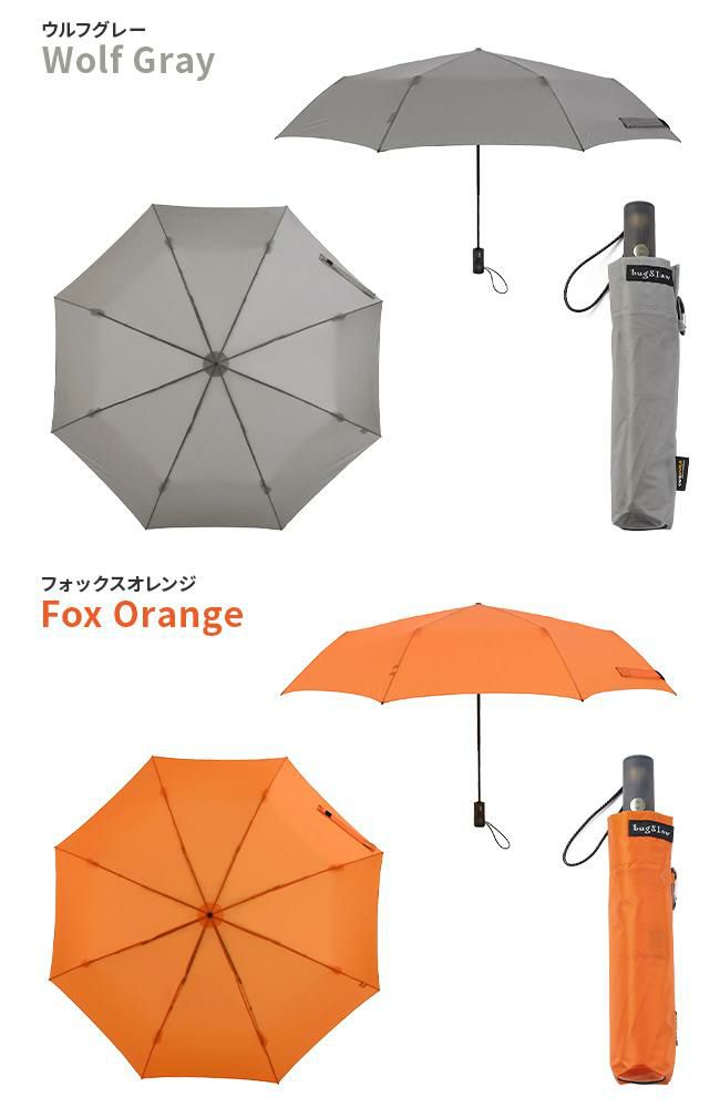 バグスロウ×アンベル ベリカル コーデュラ 折りたたみ傘 自動開閉 6本骨 軽量 耐風 丈夫 Amvel VERYKAL CORDURA bugSlaw-006